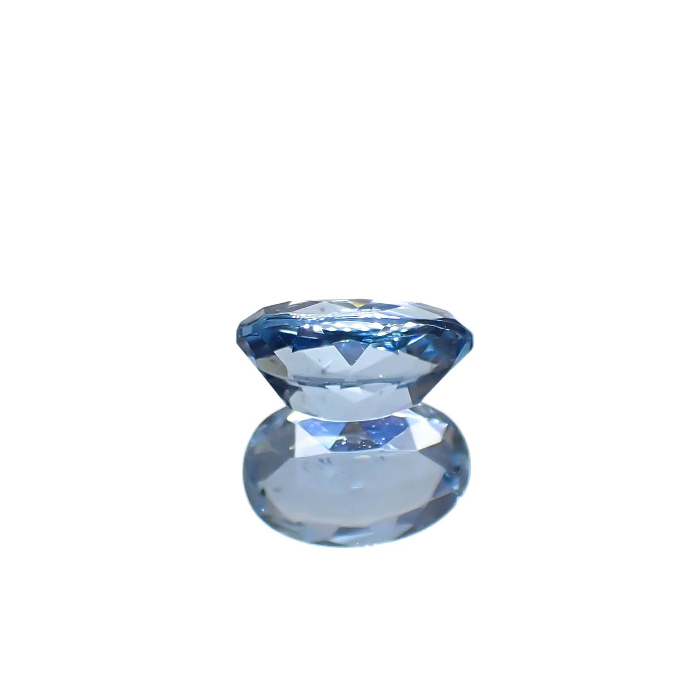 タトゥーアクアマリン ブラジル・ミナスジェライス州タトゥー鉱山産 0.52ct[240929122]6.5x4.4mm前後