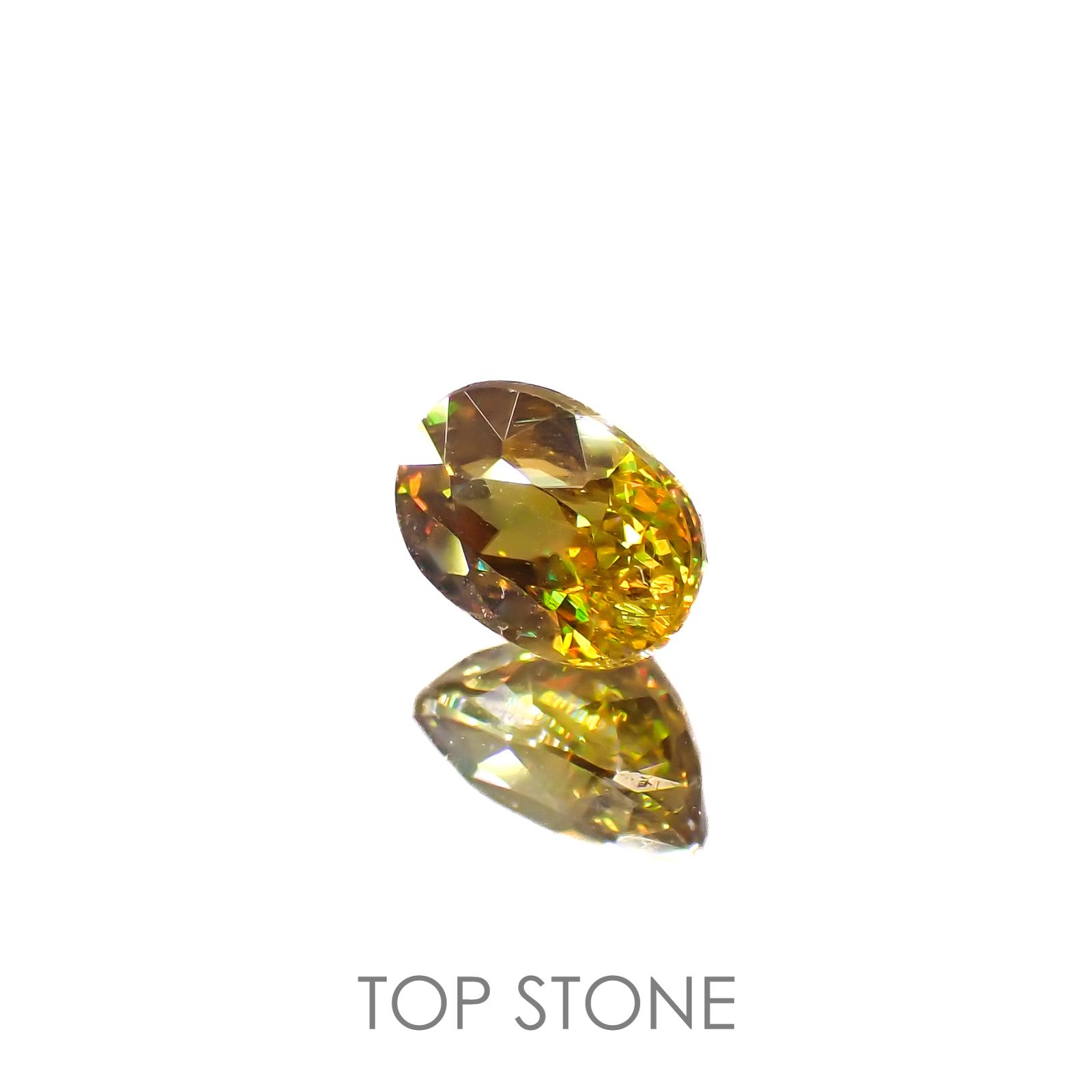 ゴールデンスフェーン(宝石名スフェーン)ナミビア産 1.16ct 識別済[220616578]7x5.1mm前後