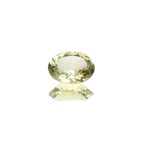 シリマナイト(宝石名シリマナイト) インド産 識別済 1.38ct / 8.1x6.2mm前後 [210810684]
