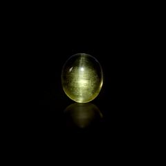 イエローベリルキャッツアイ(宝石名イエロー・ベリル・キャッツアイ)ブラジル産 3.23ct 識別済[240125879]10.7x8.9mm前後