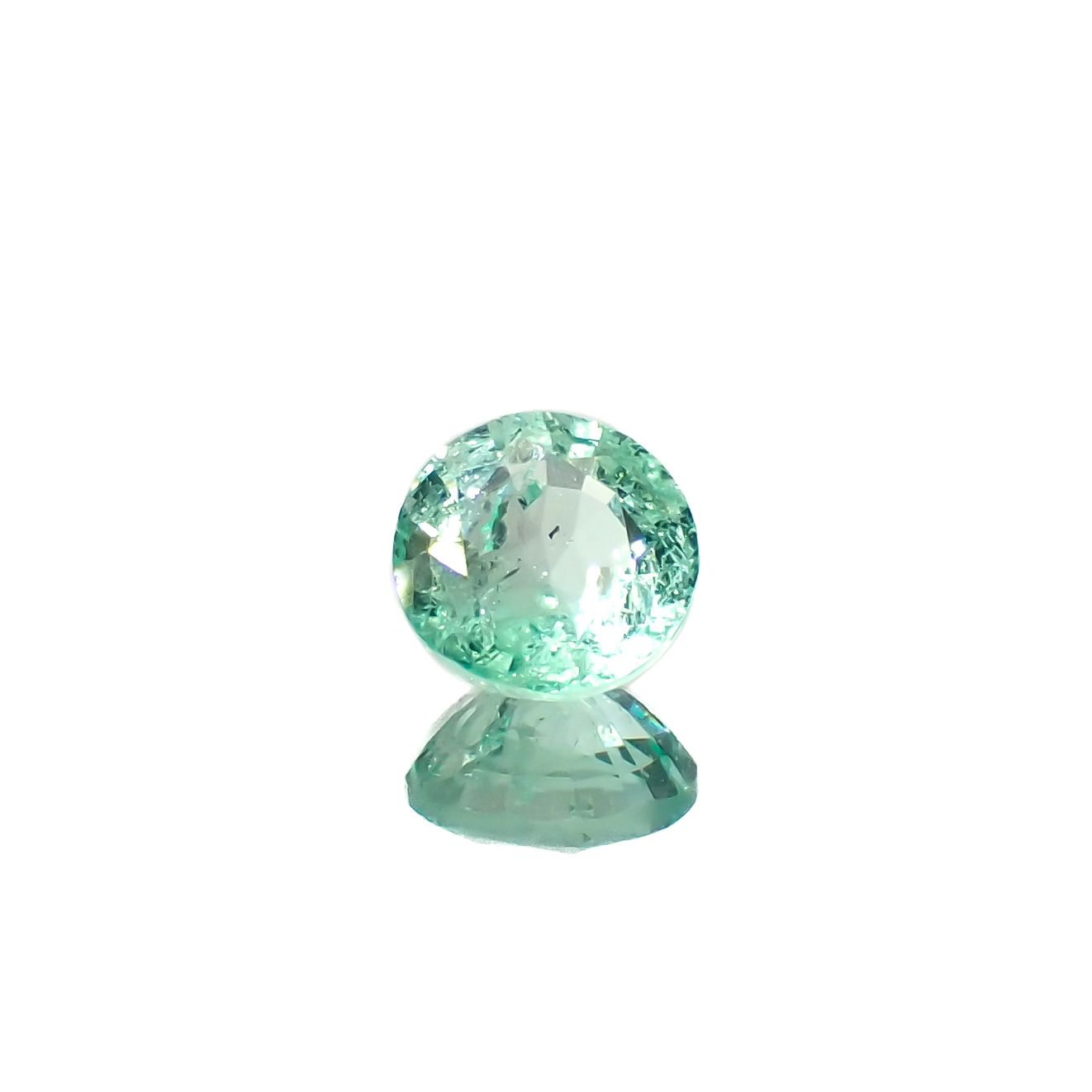 パステルカラーエメラルド コロンビア産 0.58ct[240225945]5.4x5.4mm前後