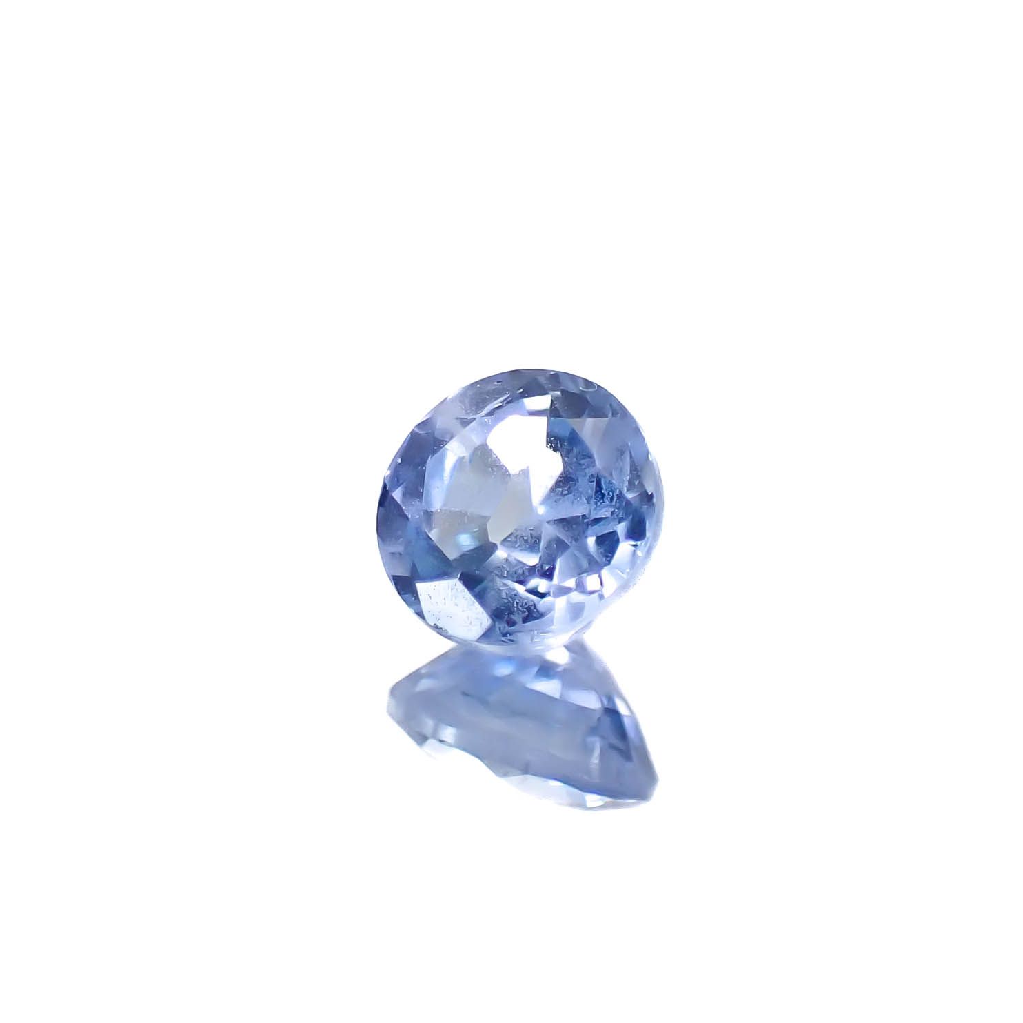 カシミールサファイア 非加熱(宝石名ブルー・サファイア)インド・カシミール地方産 0.38ct GIA鑑付[250530412]4.14x4.22mm前後