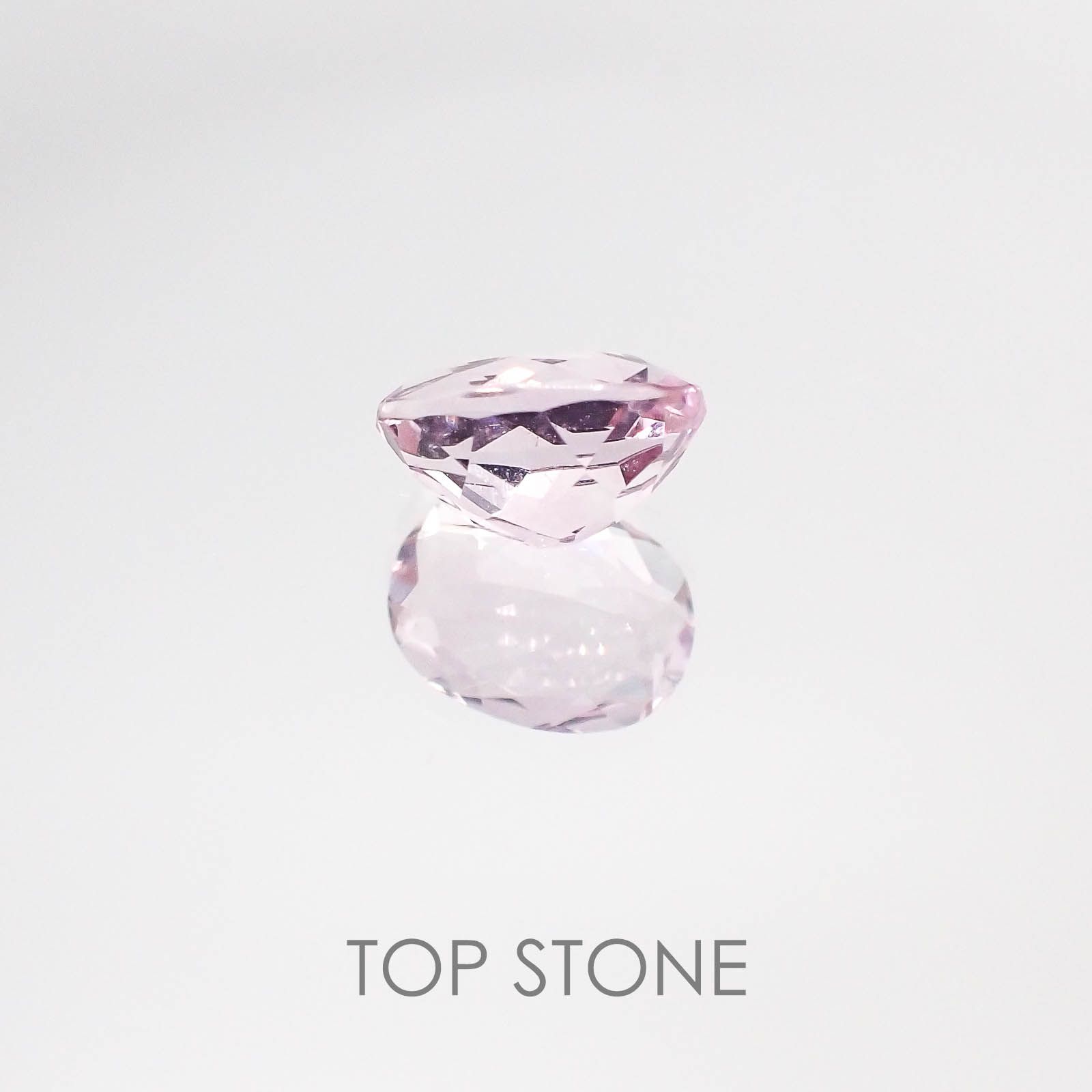 ピンクフローライト(宝石名ピンク・フルオライト) ブラジル産 1.62ct 識別済[20084743]8.1×6.3mm前後