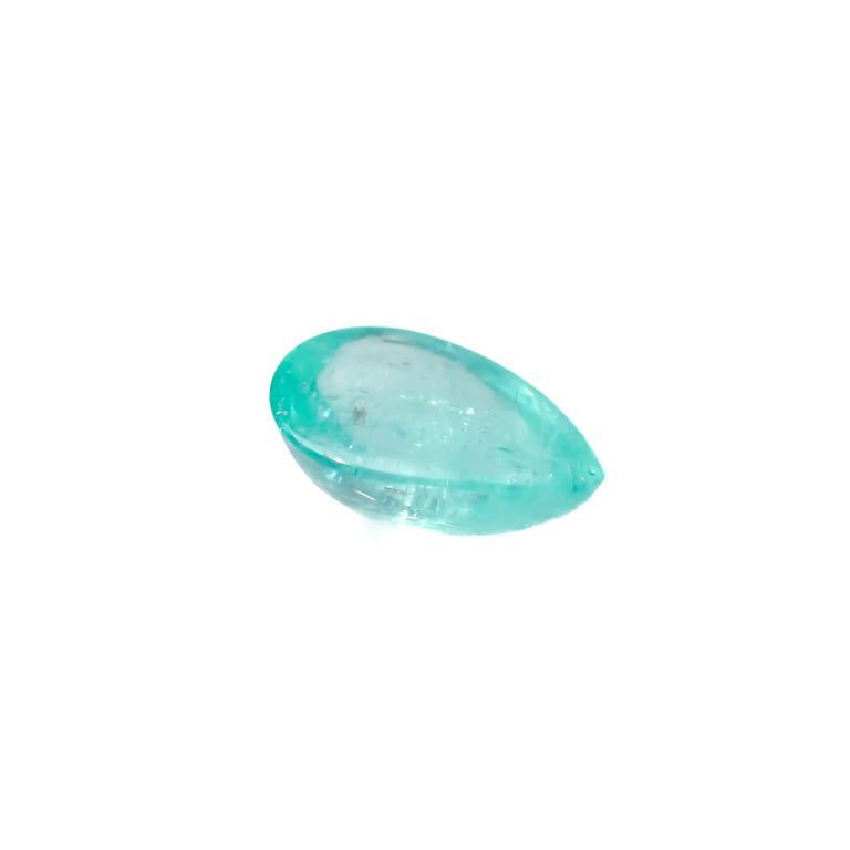 パライバトルマリン(宝石名トルマリン/別名パライバ・トルマリン)ブラジル・キントス鉱山産 0.629ct ソ付(宝貴協)[221018756]7x4.6mm前後