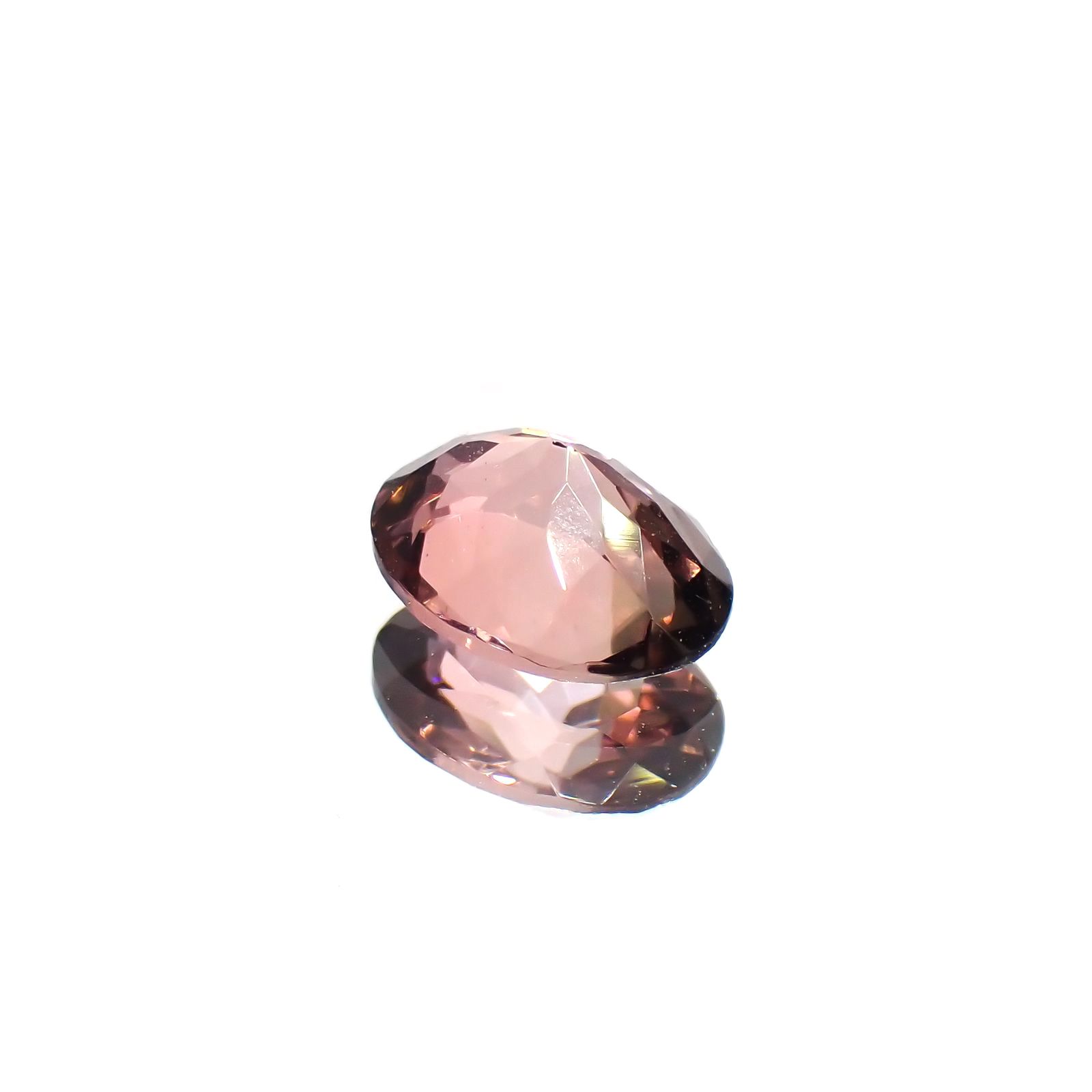 バイカラートルマリン(宝石名トルマリン)コンゴ産 1.11ct 識別済[250114995]7.8x5.8mm前後