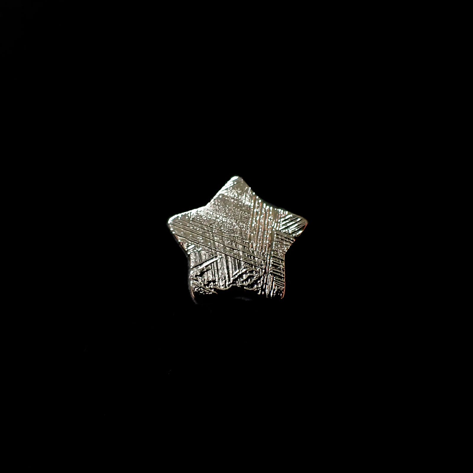 ◇カスタムカット・スター◇アルタイ隕石 発見地：中国 0.81ct [250129808]9.3x9.2mm前後