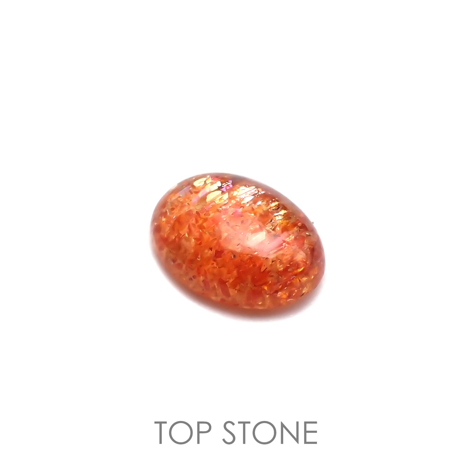 イリュージョンサンストーン タンザニア産 ルース 1.08ct[210812305]8×6.1mm前後