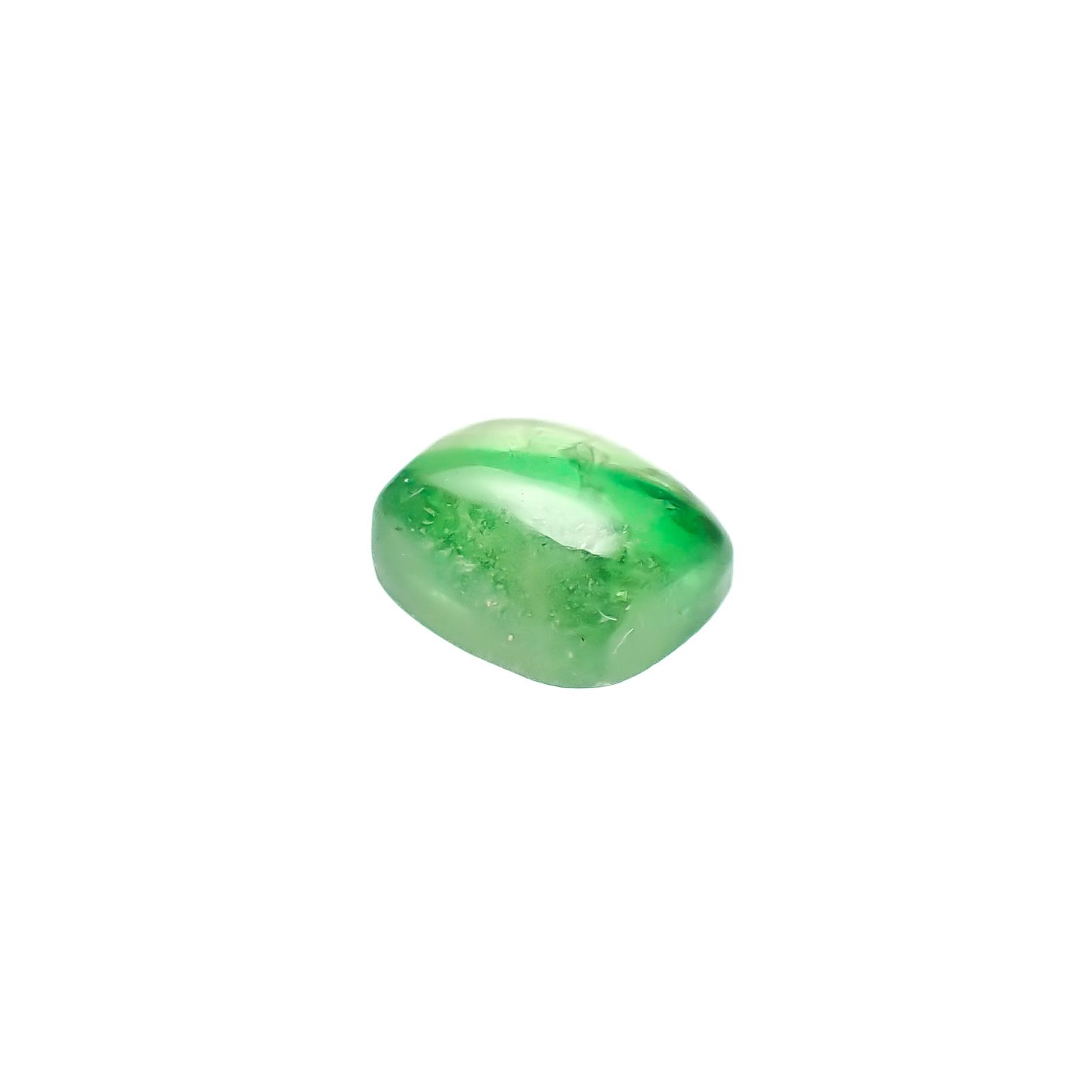 バイカラーツァボライト(宝石名グリーン グロッシュラー・ガーネット)タンザニア産 1.09ct 識別済[240928888]5.7x4.3mm前後