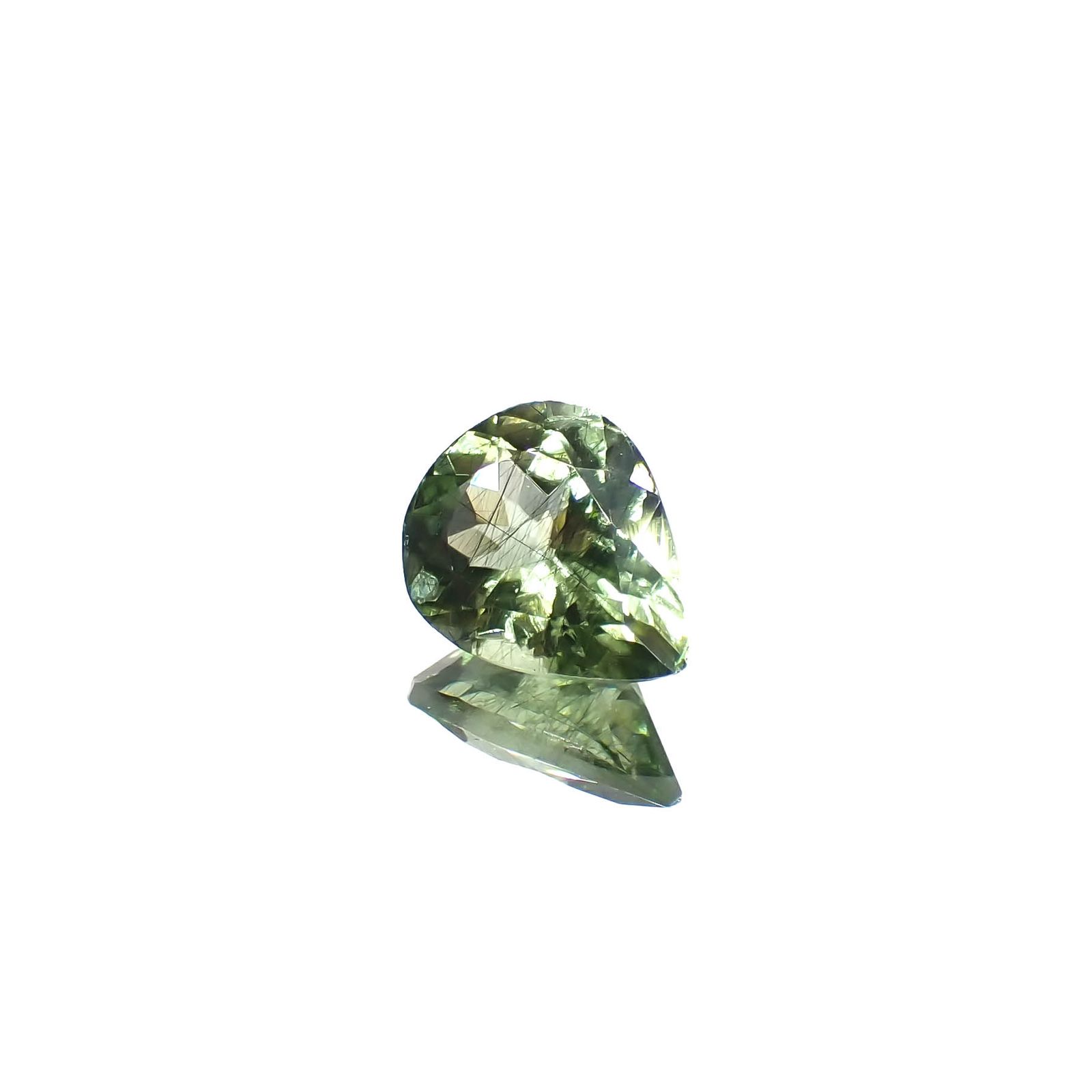 ルドウィジャイトインペリドット パキスタン産 1.87ct[230321240]9.5x7.3mm前後