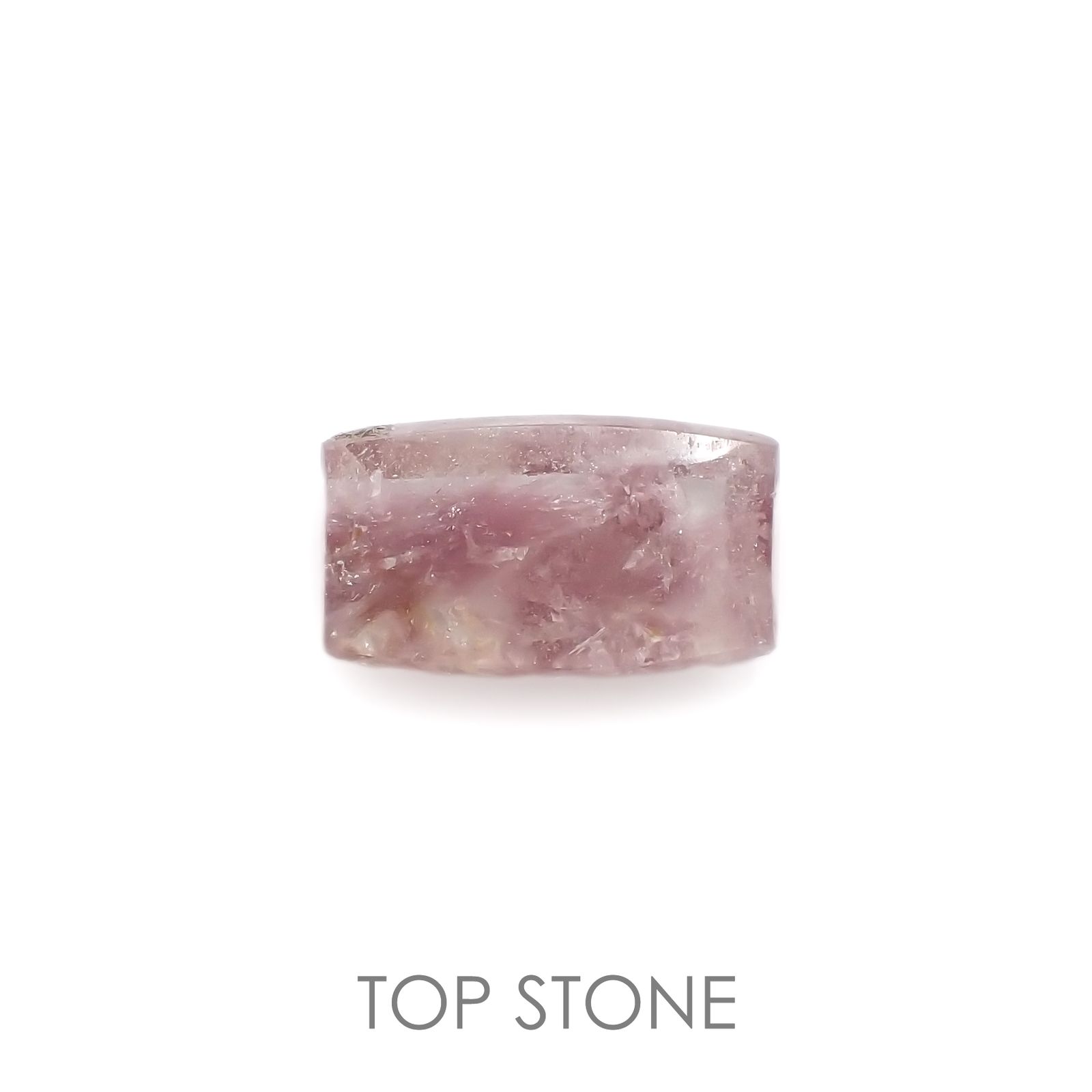 レピドライトインクォーツ ブラジル・ミナスジェライス州産 7.33ct[220917754]16.6x9.5mm前後