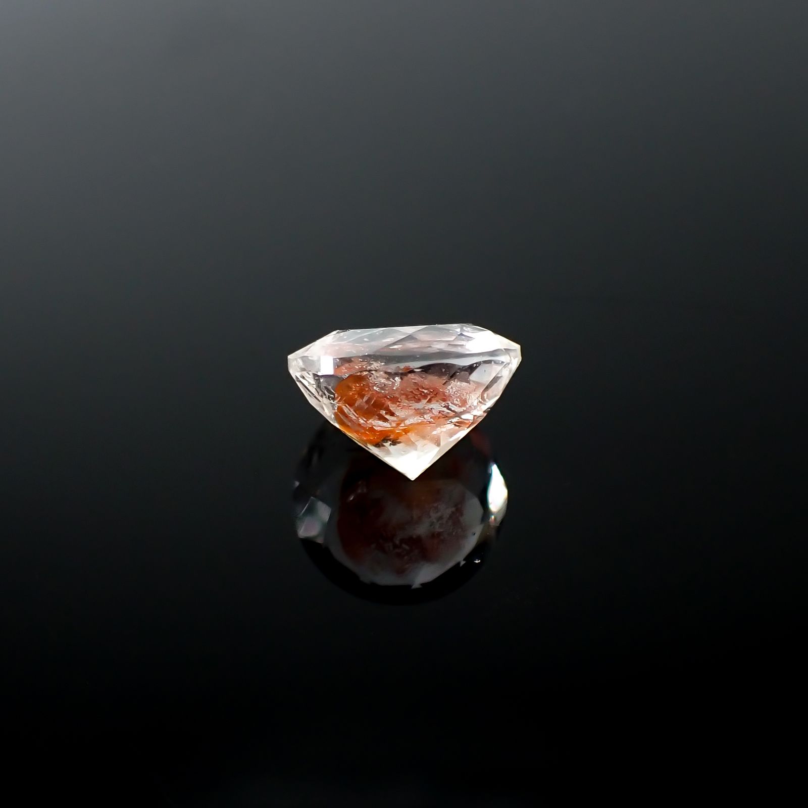 オーロラクォーツ ブラジル産 8.82ct[240225906]13.5x13.4mm前後