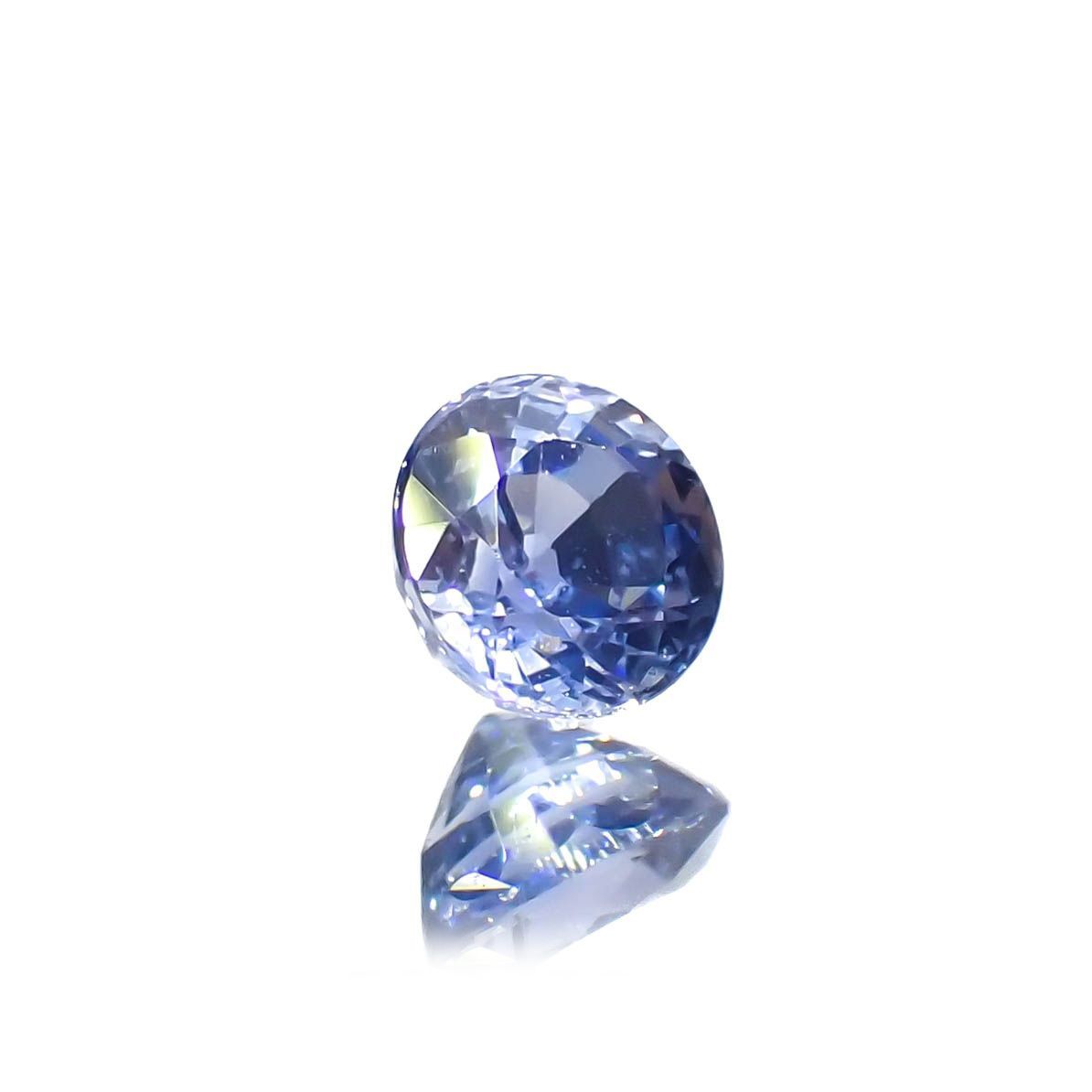 アイスブルーサファイア(宝石名サファイア)スリランカ/マダガスカル産 0.34ct 識別済[230119939]3.9x3.8mm前後