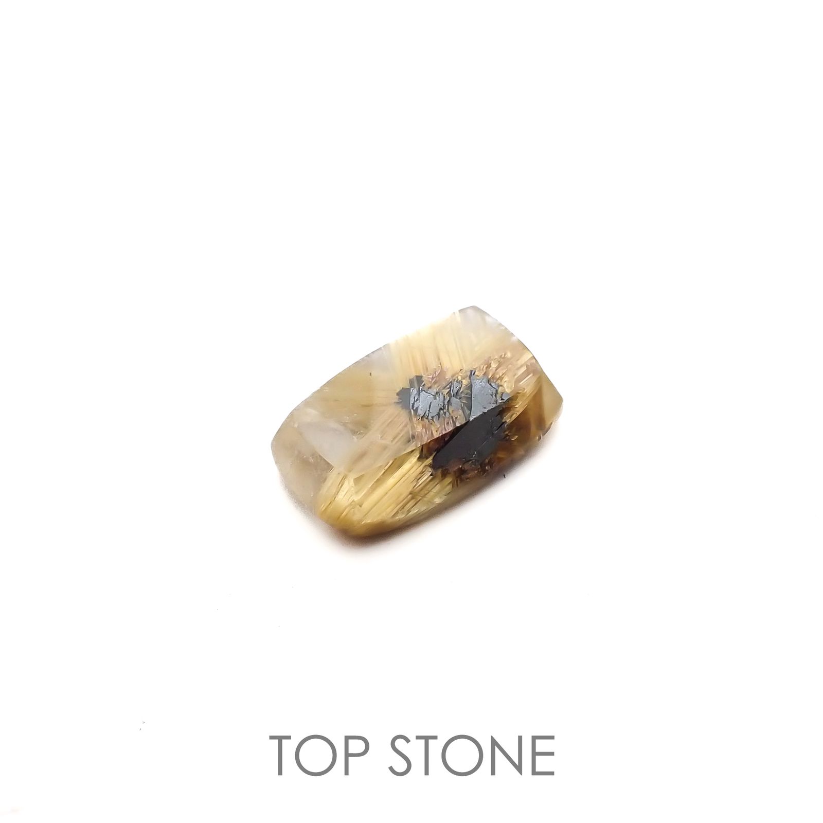 太陽タイチンルチルクォーツ ブラジル産 7.31ct[220716739]15.7x10.4mm前後