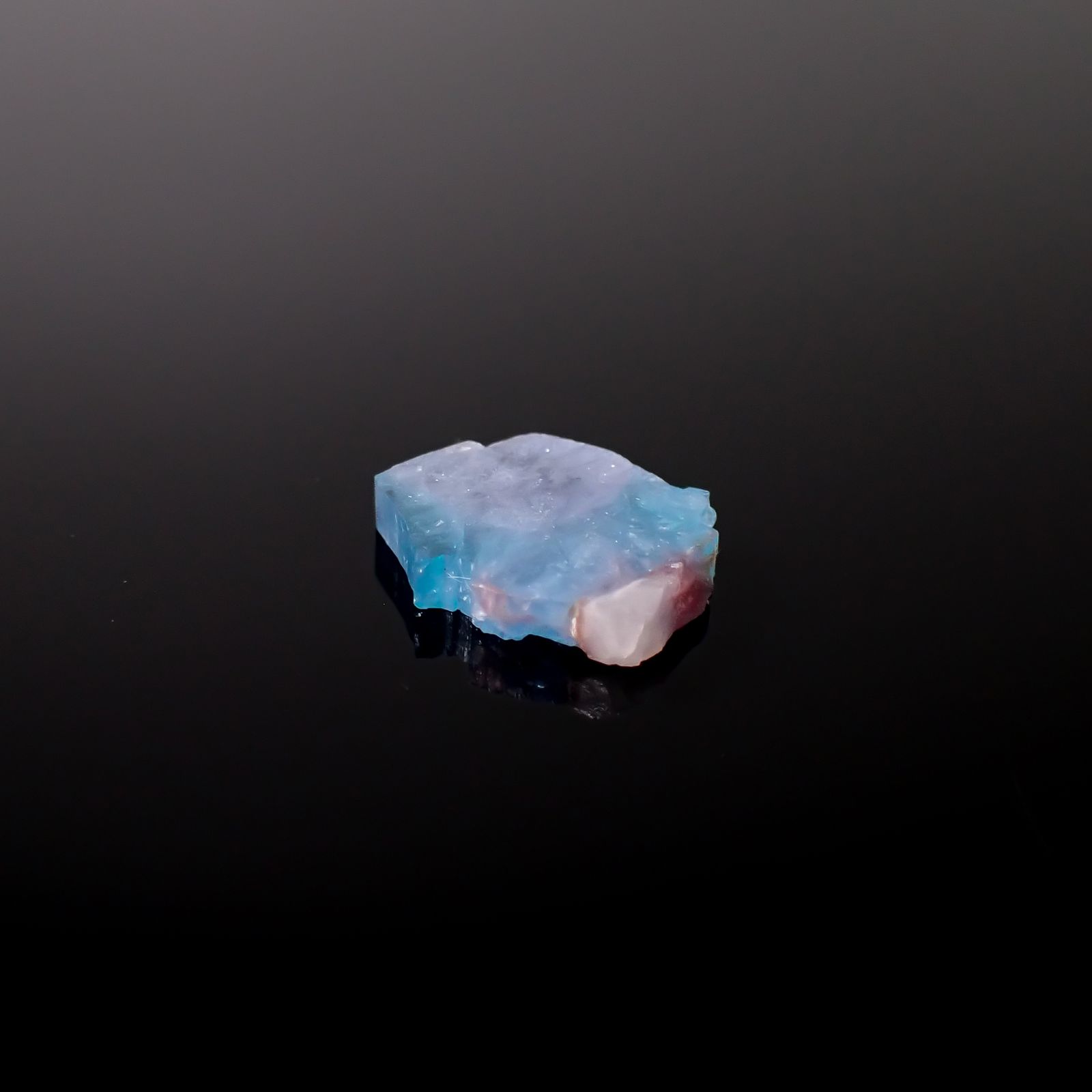 バイカラーパライバトルマリン原石スライス ブラジル産 4.22ct [241129450]13.8x11.4mm前後