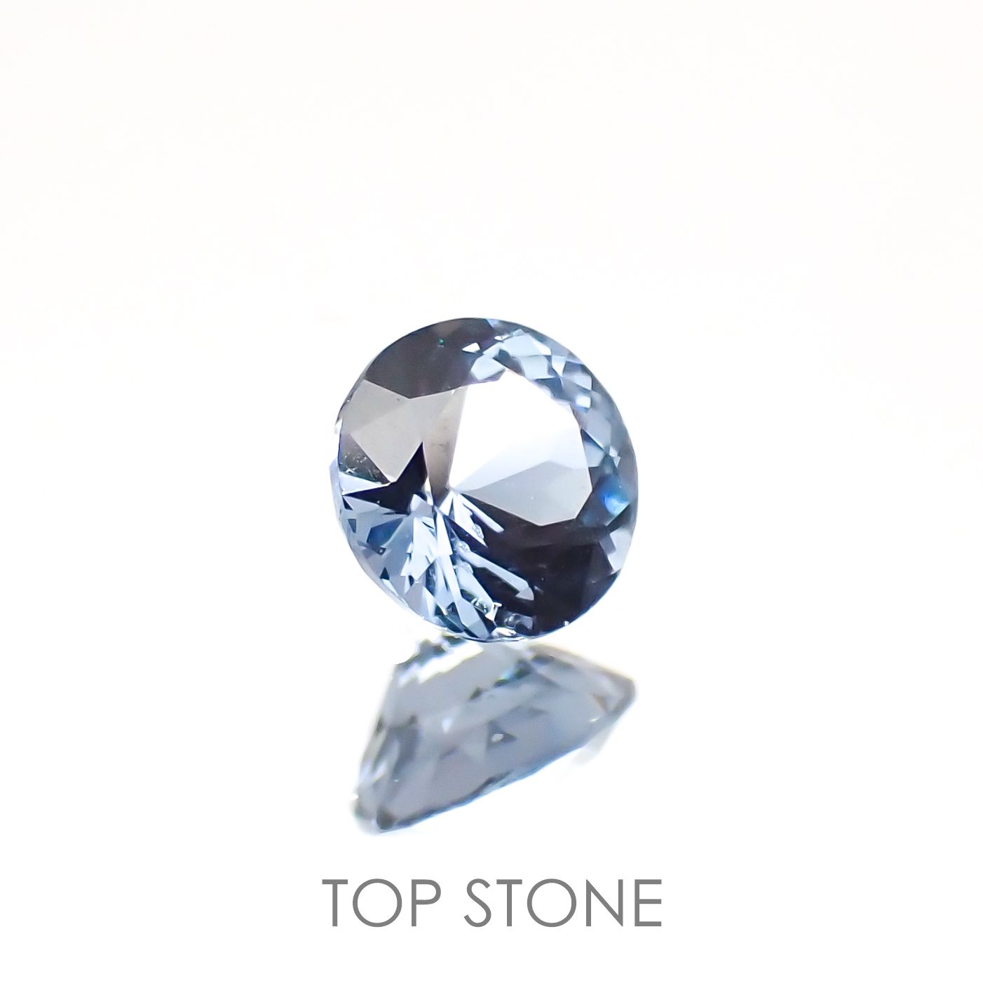 グレイッシュブルースピネル ビルマ産 ルース 0.32ct[210913138]4.1×4.1mm前後