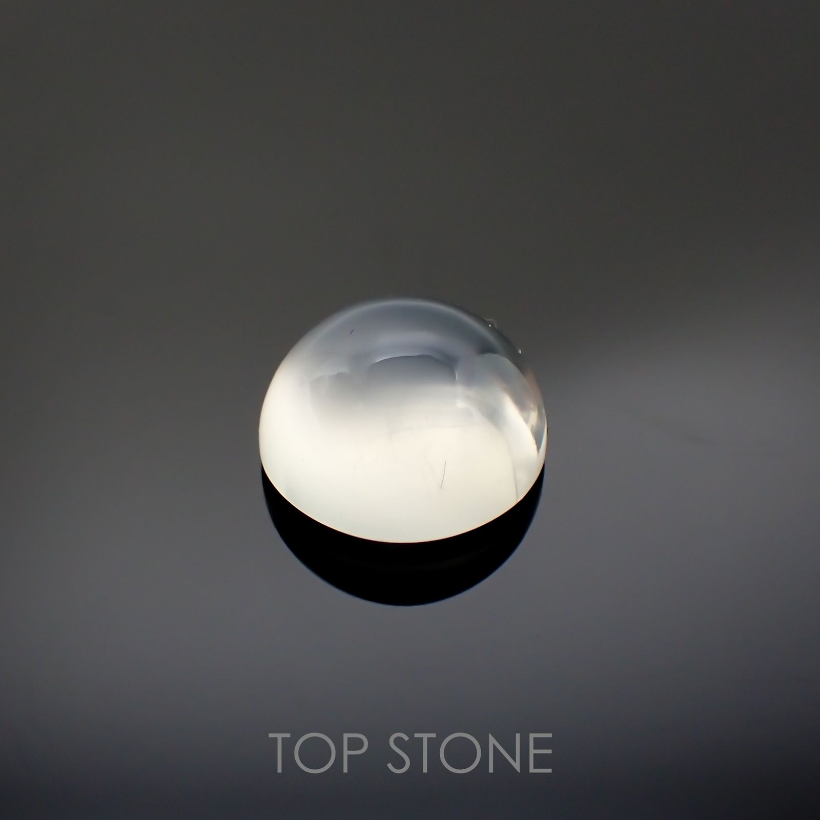 ムーンストーンキャッツアイ(宝石名ムーンストーン・キャッツアイ) インド産 4.16ct 識別済[210812739]10.1×10.1mm前後