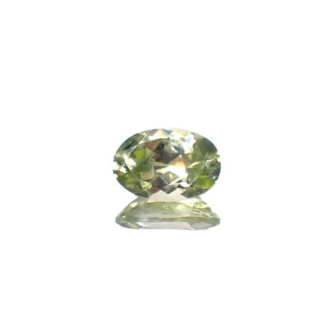 グリーンジルコン スリランカ/カンボジア産 1.34ct[240728535]7.7x5.3mm前後