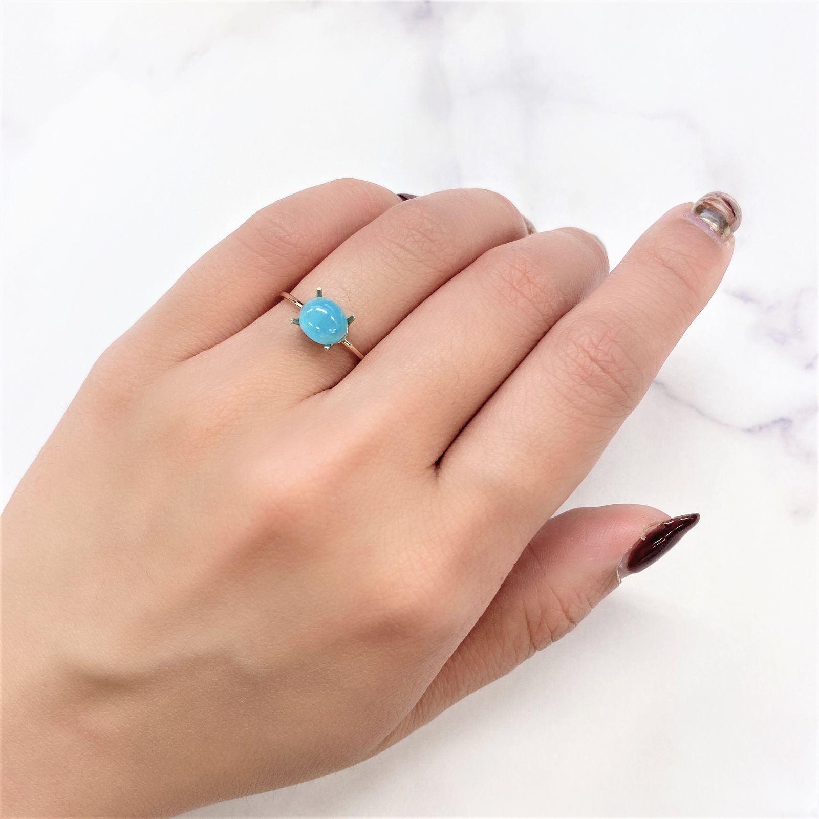 ヘミモルファイト(宝石名ヘミモルファイト)コンゴ民主共和国産 1.64ct 識別済[230521997]7.3x6.2mm前後