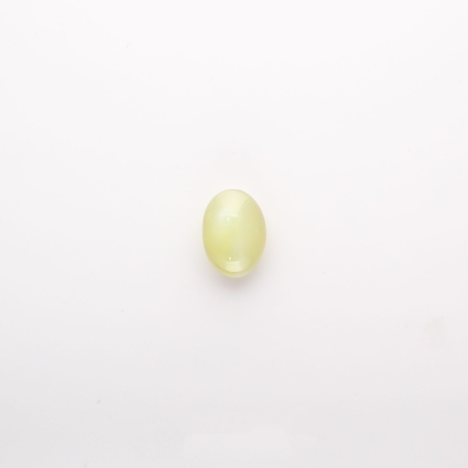 クリソベリルキャッツアイ(宝石名クリソベリル・キャッツアイ) スリランカ産 1.028ct ソ付(彩珠)[210711491]6.7×4.8mm前後