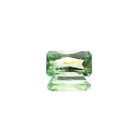 バイカラーツァボライト(宝石名グリーン グロッシュラー・ガーネット) タンザニア産 1.23ct 識別済[210711911]7.8×4.3mm前後