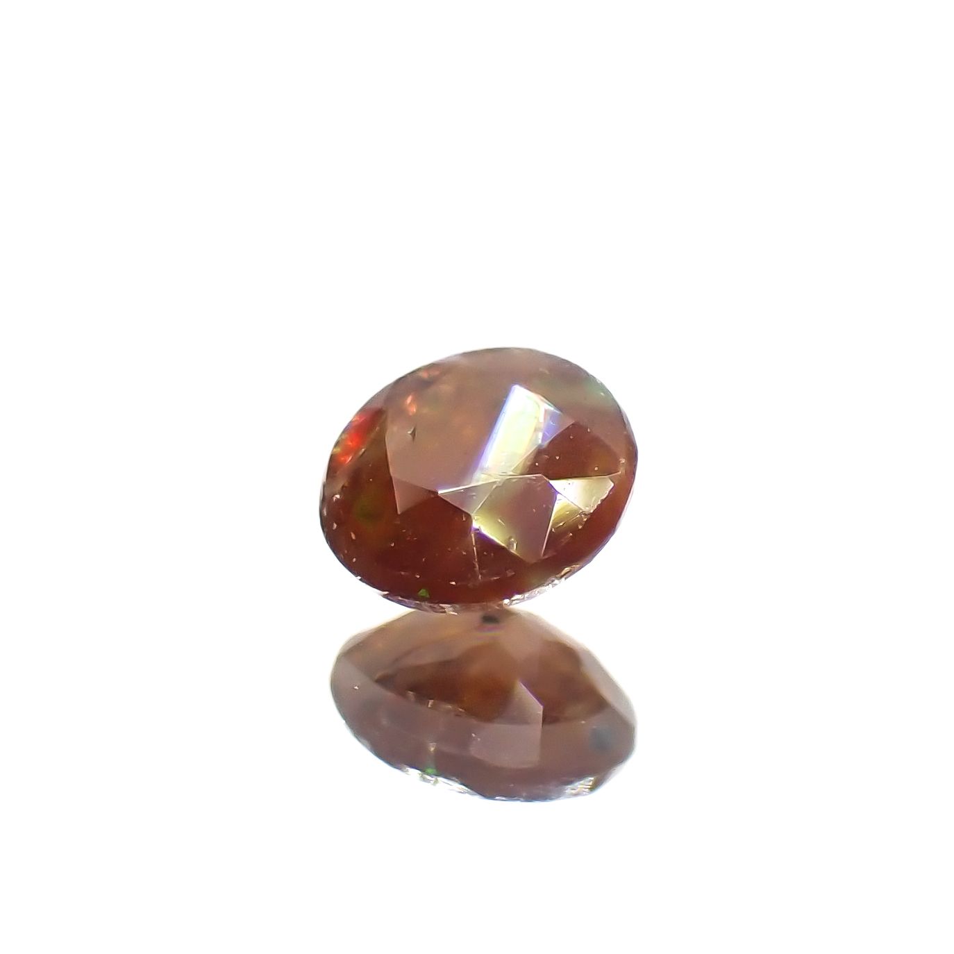 レインボーガーネット 日本・奈良県天川村産 0.18ct[230521958]3.4x3.3mm前後
