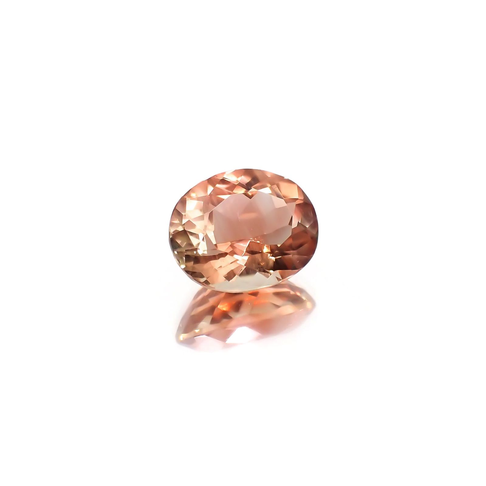 オレゴンサンストーン(宝石名ラブラドライト)アメリカ・オレゴン州産 識別済 2.21ct / 9.5x7.6mm前後 [230421892]