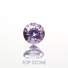 ラベンダーピンクスピネル(宝石名スピネル)ビルマ/マダガスカル産 0.27ct 識別済[220114545]3.7x3.7mm前後