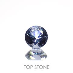 グレイッシュブルースピネル(宝石名スピネル)ビルマ/マダガスカル産 0.31ct 識別済[220817442]4x4mm前後
