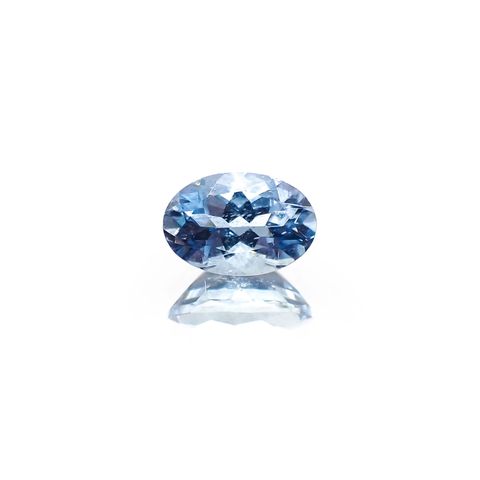 アクアマリン サンタマリアカラー(宝石名アクアマリン)モザンビーク産 識別済 0.47ct / 6.1x4.1mm前後 [260622263]