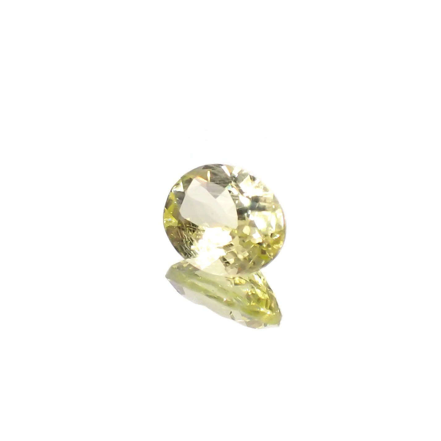 イエローダンビュライト タンザニア産 1.86ct[240125467]9.1x7.1mm前後