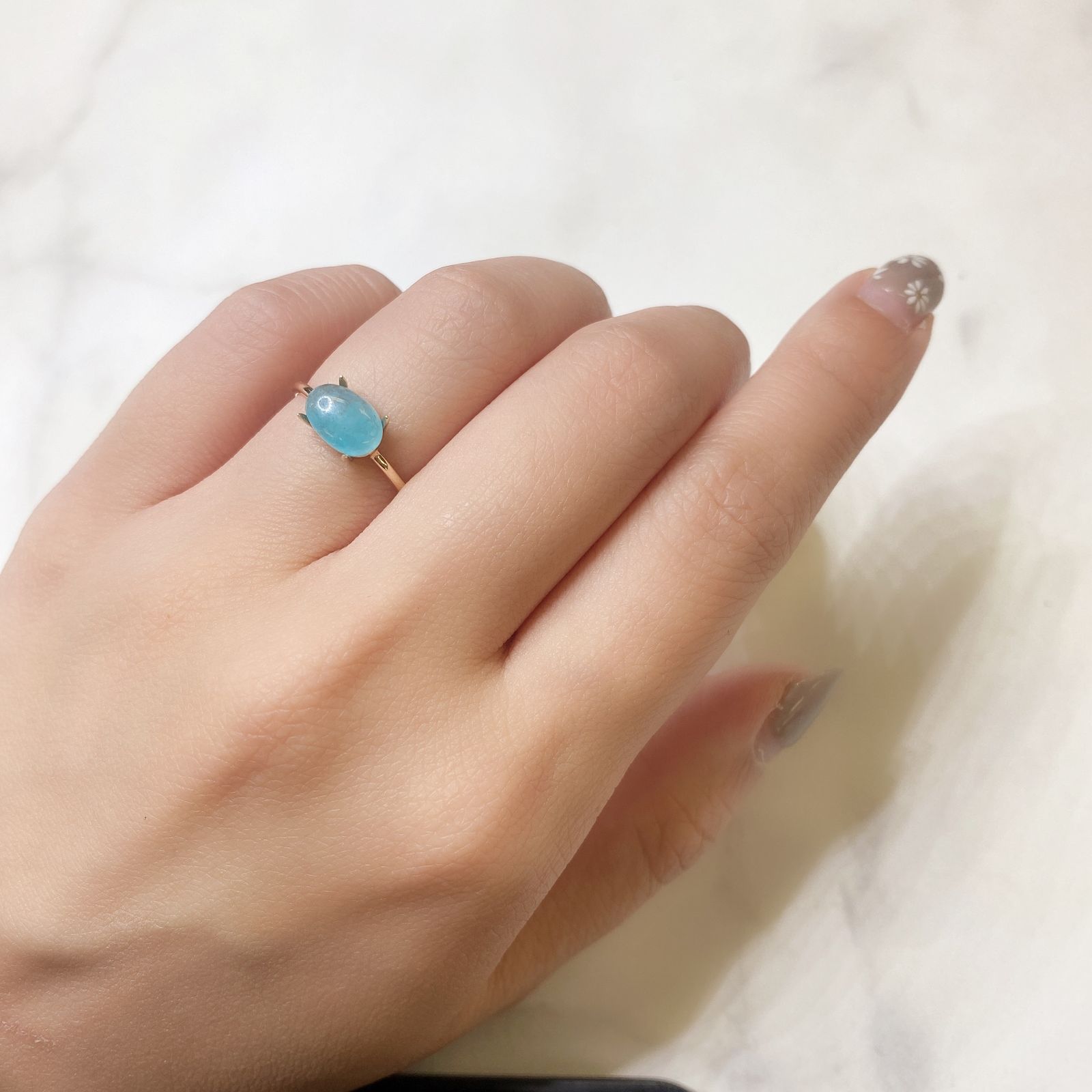ヘミモルファイト(宝石名ヘミモルファイト) コンゴ産 1.39ct 識別済[211013281]8.4×5.8mm前後