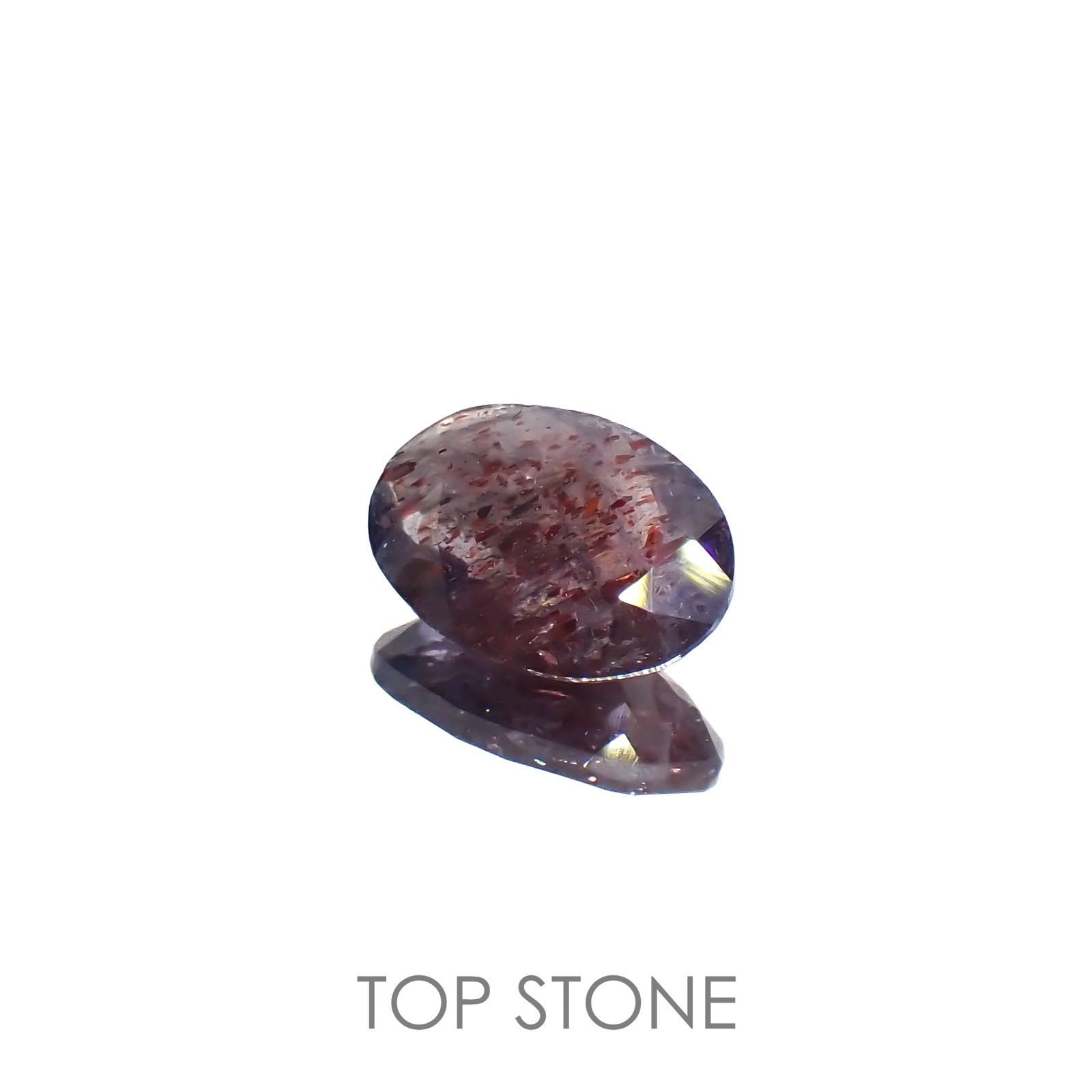 ブラッドショットアイオライト インド産 1.55ct[220616722]10.1x7.1mm前後