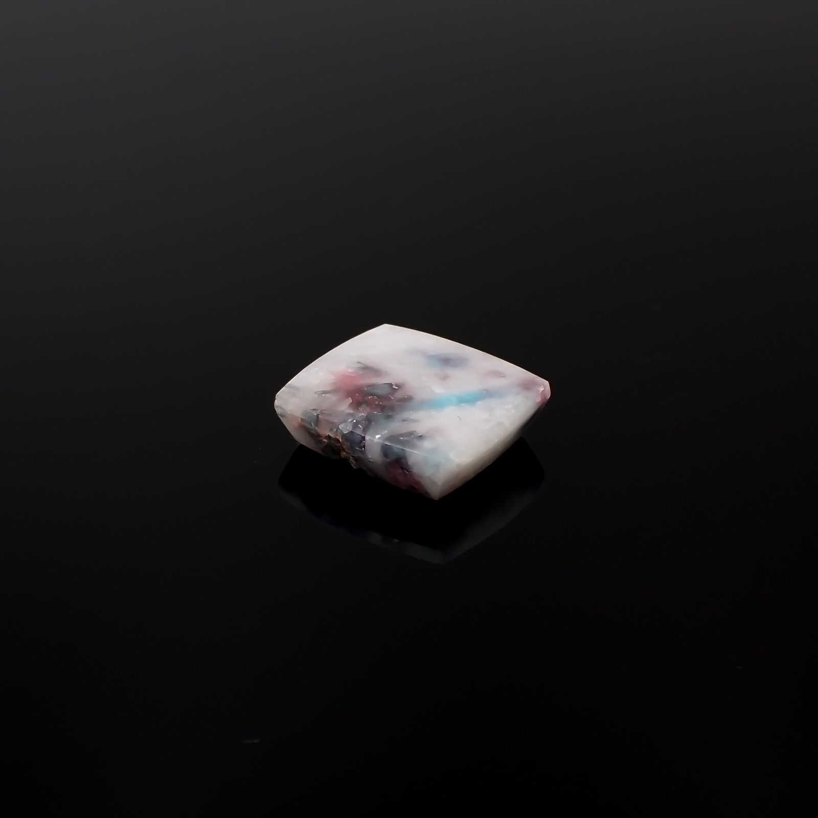 パライバトルマリンインクォーツ ブラジル産 14.98ct[240427091]17.5x16mm前後