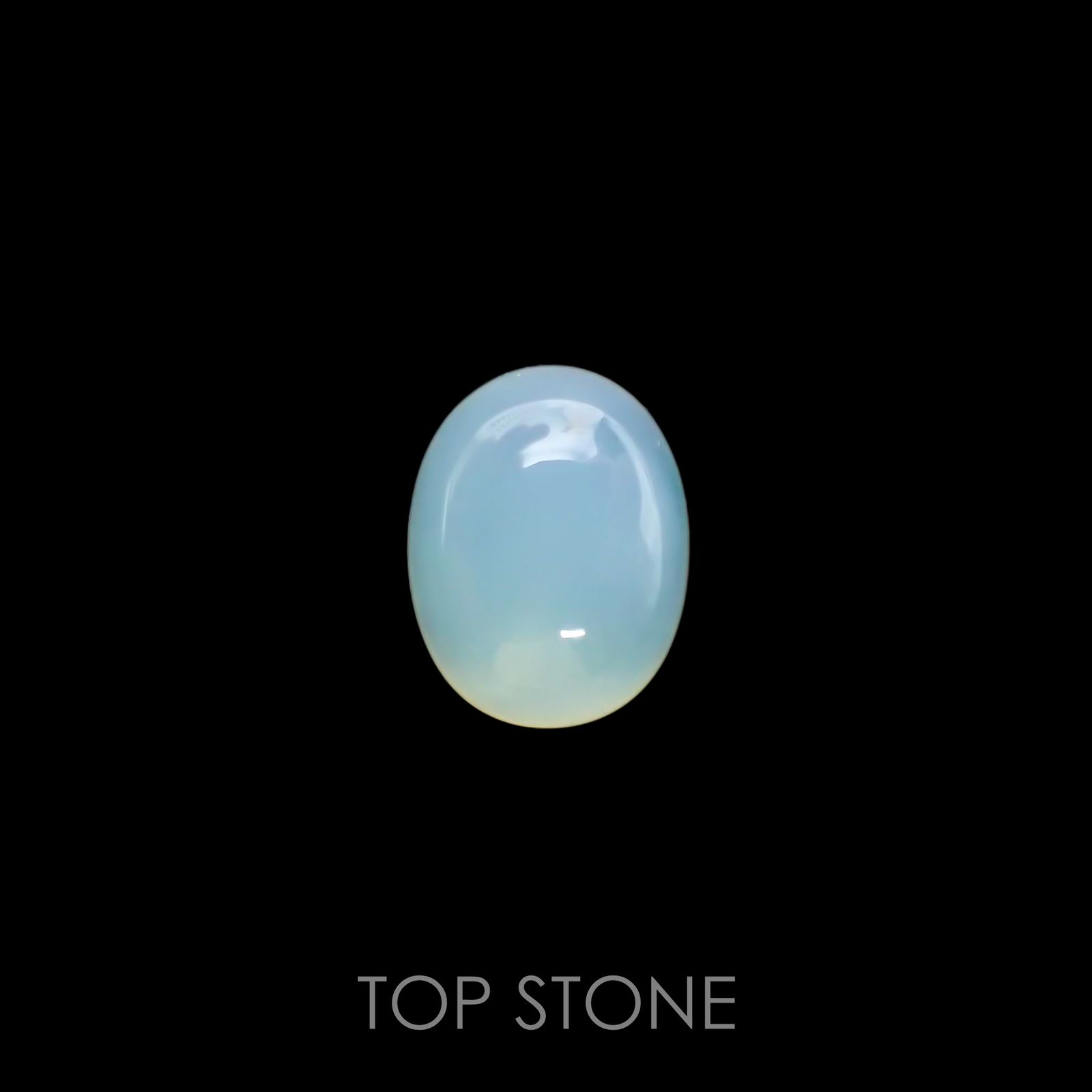 ブルーオパール(宝石名コモンオパール) ペルー産 1.86ct 識別済[21039189]8.9×7.1mm前後