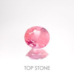 ペツォッタイト(ラズベリル)(宝石名ペツォッタイト) マダガスカル産 0.801ct ソ付(彩珠)[210812616]6×5.3mm前後