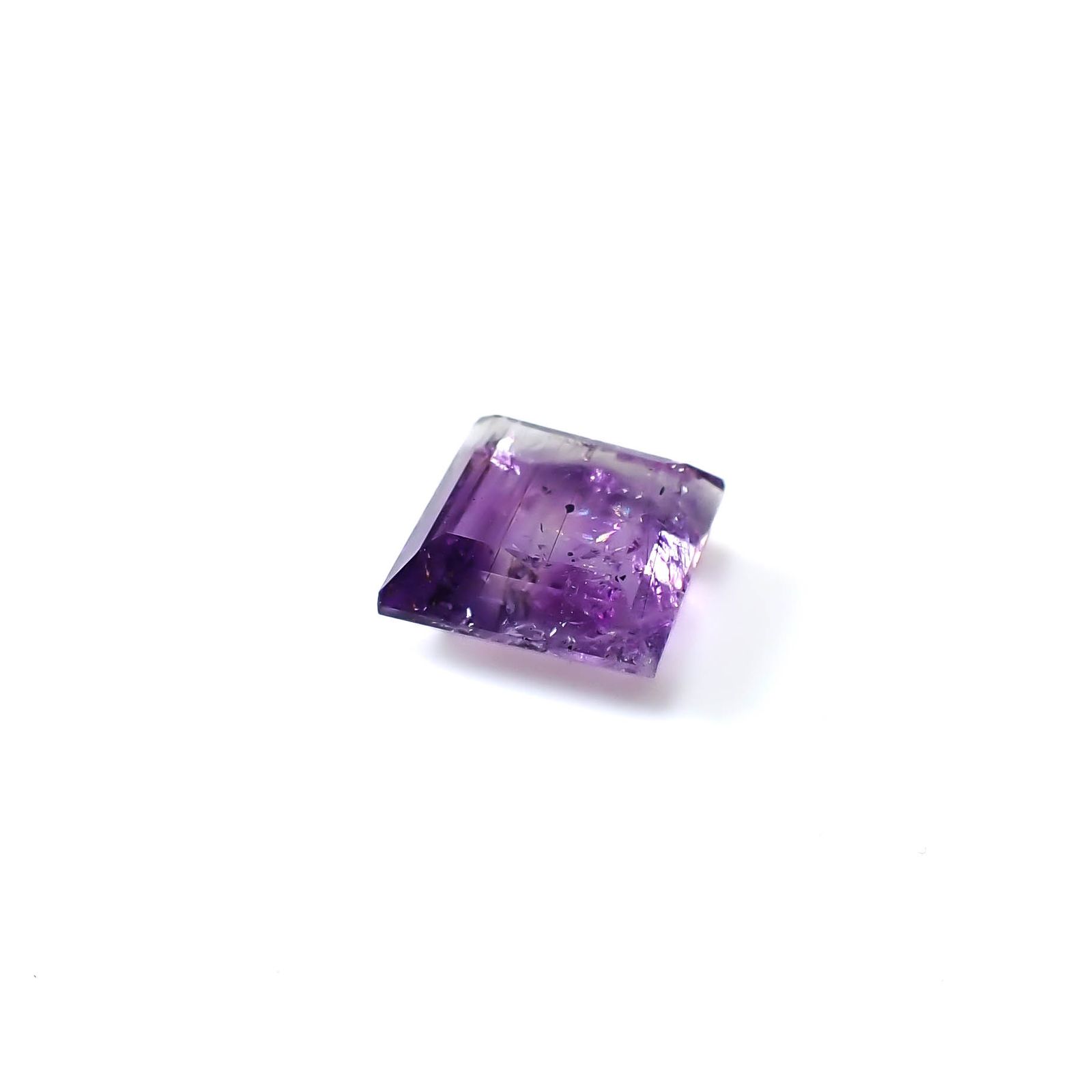 ◇リバーシブル◇アメジストエレスチャル ブラジル産 2.05ct [250730858]7.7x7.5mm前後