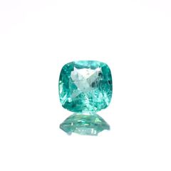 パライバトルマリン(宝石名トルマリン/別名パライバ・トルマリン)ブラジル・キントス鉱山産 0.289ct ソ付(宝貴協)[221018744]4.1x4.1mm前後