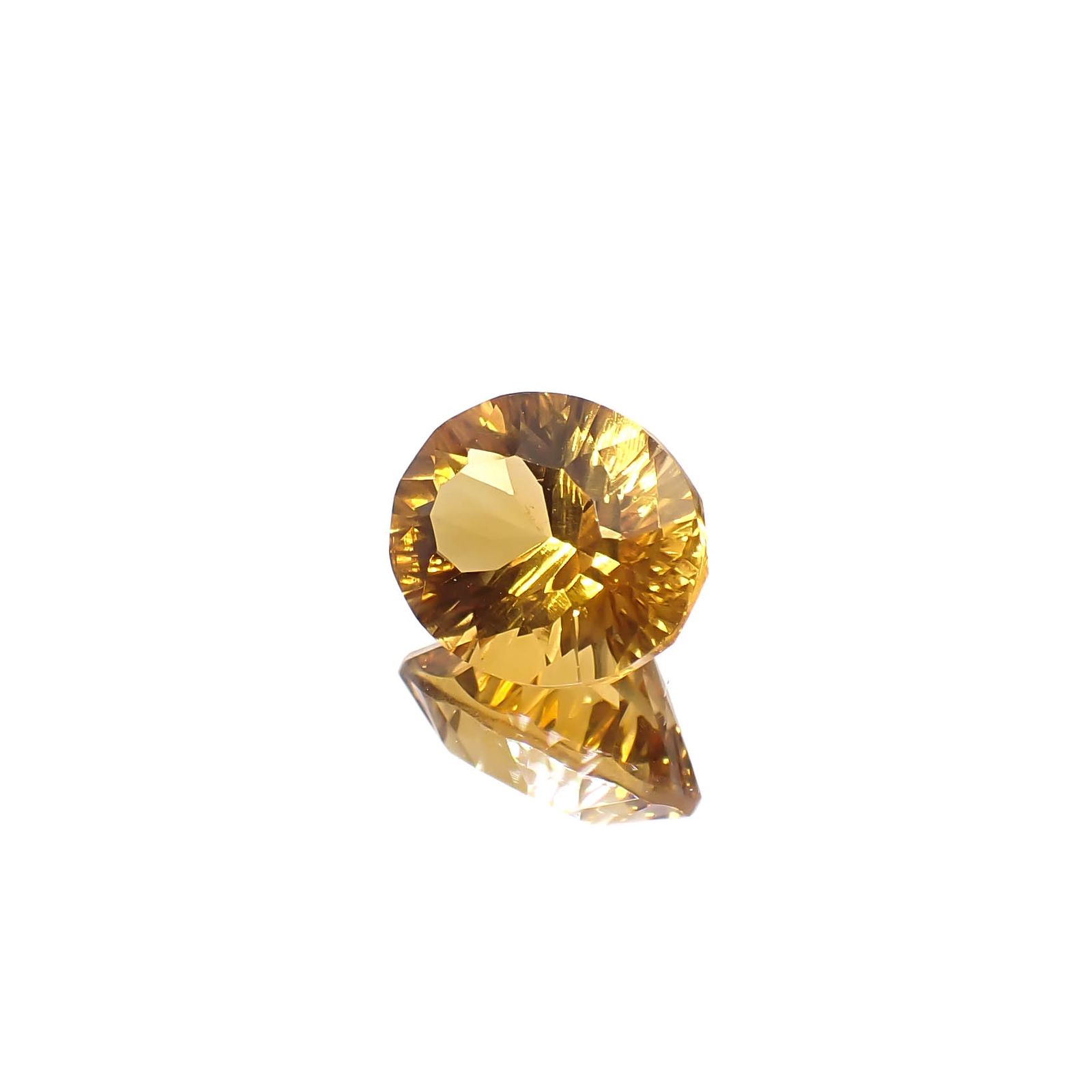 ◇コンケーブカット◇シトリン ブラジル産 2.67ct [241029246]10.2x8.2mm前後