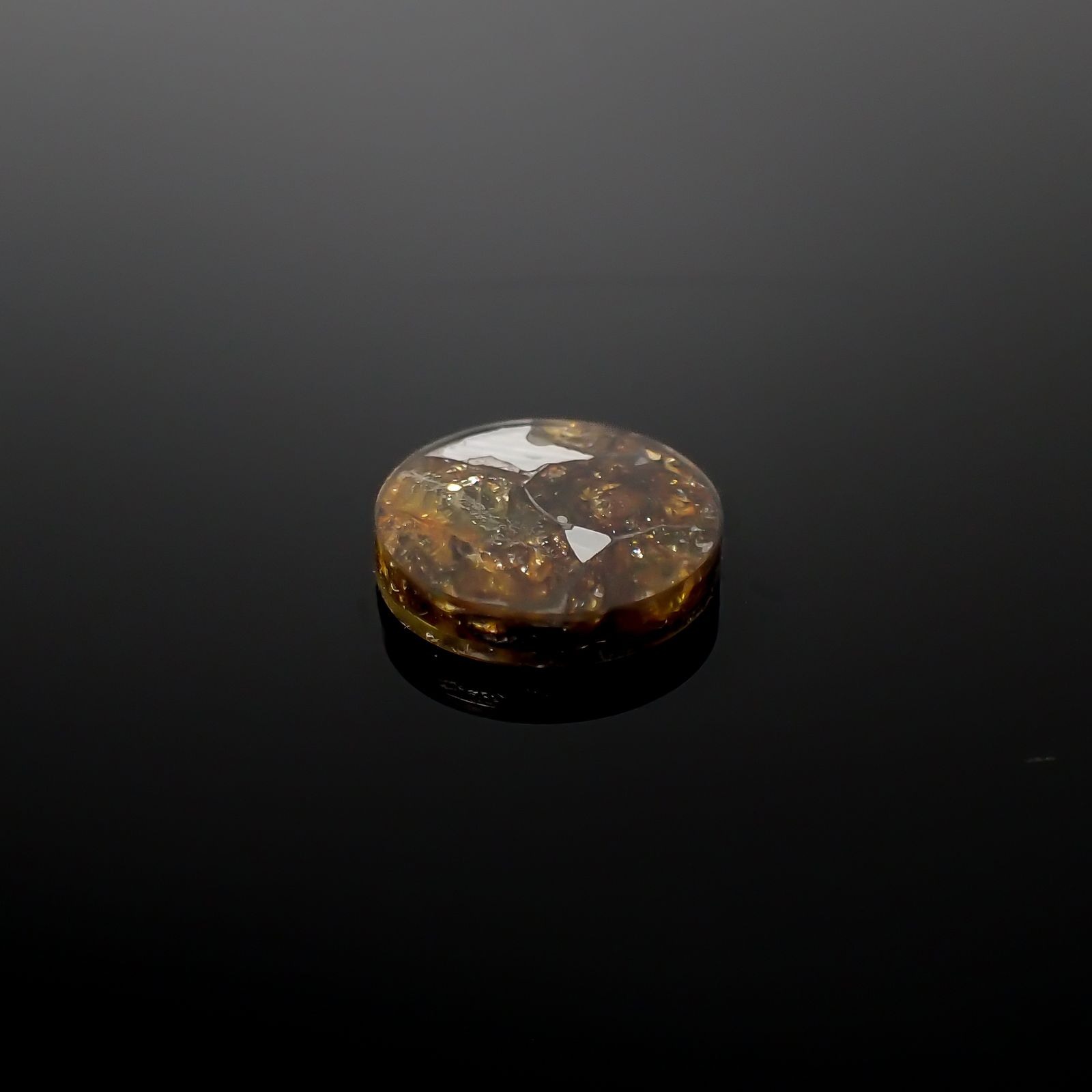 パラサイト隕石Sericho トリプレット 発見地:ケニア 3.74ct[240527652]12.1x12.1mm前後