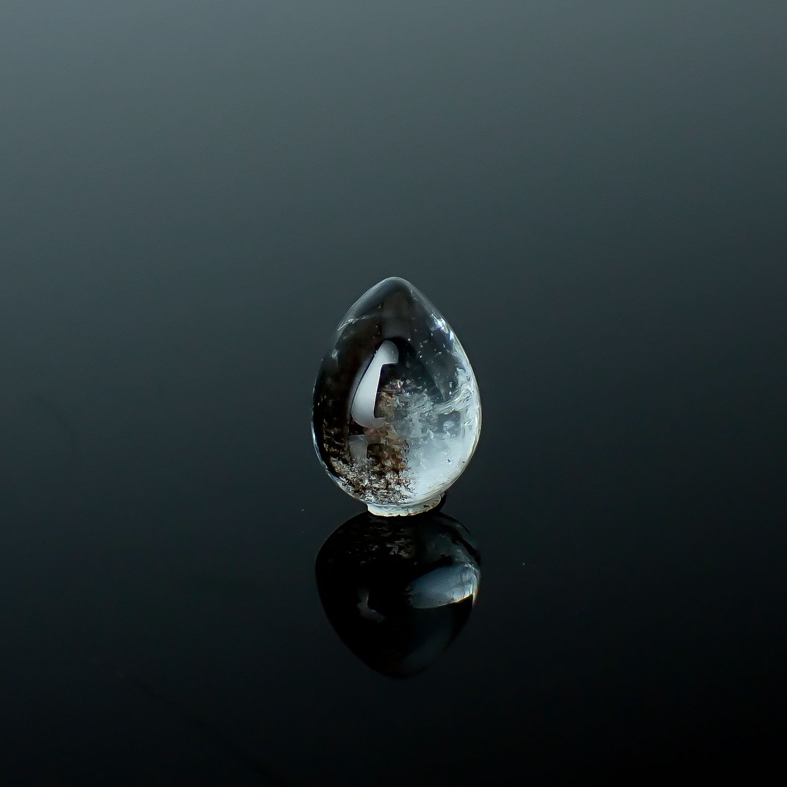 アベンチュリンアクアマリン ナイジェリア産 2.28ct / 9.5x6.9mm前後 [260919771]