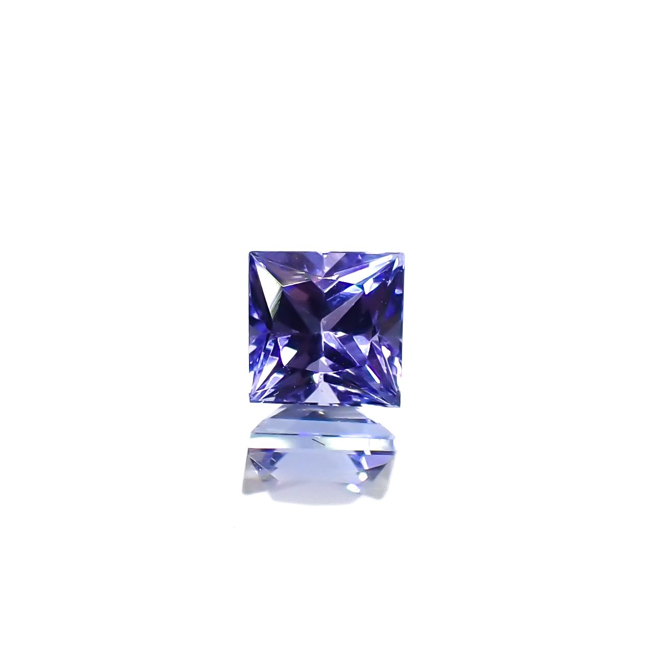 ◇プリンセスカット◇タンザナイト タンザニア産 0.42ct[240427141]4x3.9mm前後