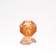 ◇オクタゴンカット◇イリュージョンサンストーン タンザニア産 0.43ct[230320958]4.8x4.6mm前後