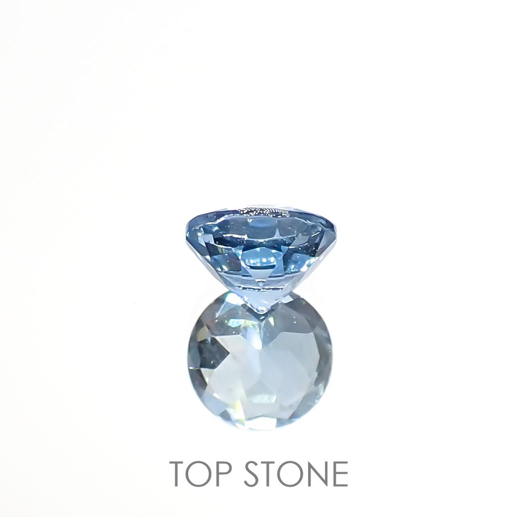 アクアマリン(宝石名アクアマリン)モザンビーク産 0.43ct 識別済[220817389]5x5mm前後