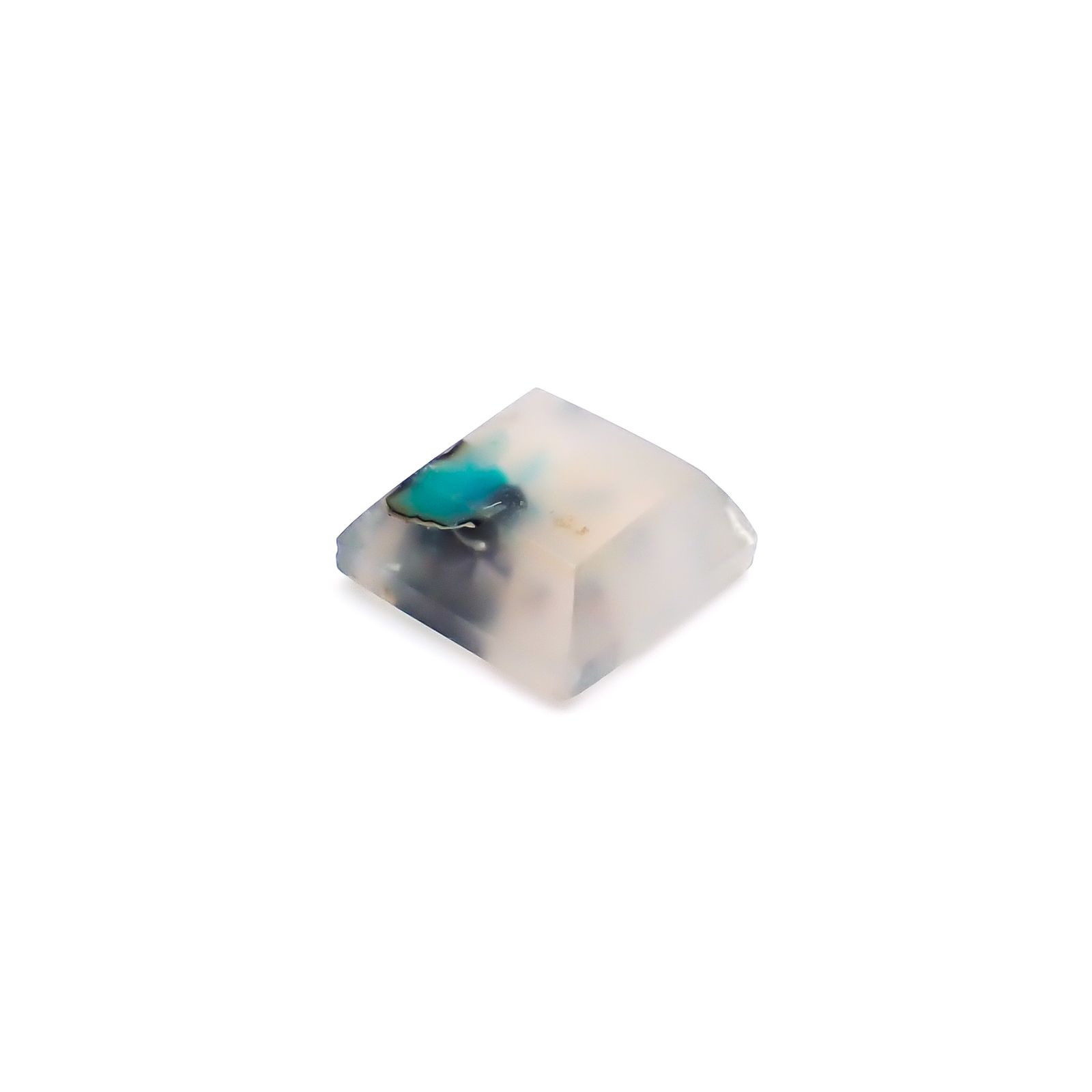 コッパークリソコラインカルセドニー インドネシア産 3.58ct / 9.2x9.2mm前後 [260932794]