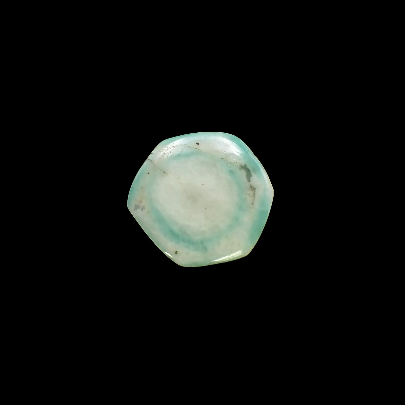 メロンベリル(宝石名ベリル)ブラジル産 8.71ct 識別済[230421724]17x16.4mm前後