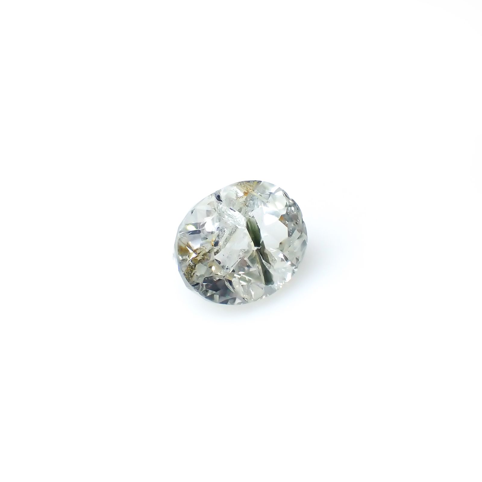 アパタイトイントパーズ(宝石名アパタイト イン トパーズ)ブラジル産 19.43ct 識別済[240225932]16.8x13.2mm前後