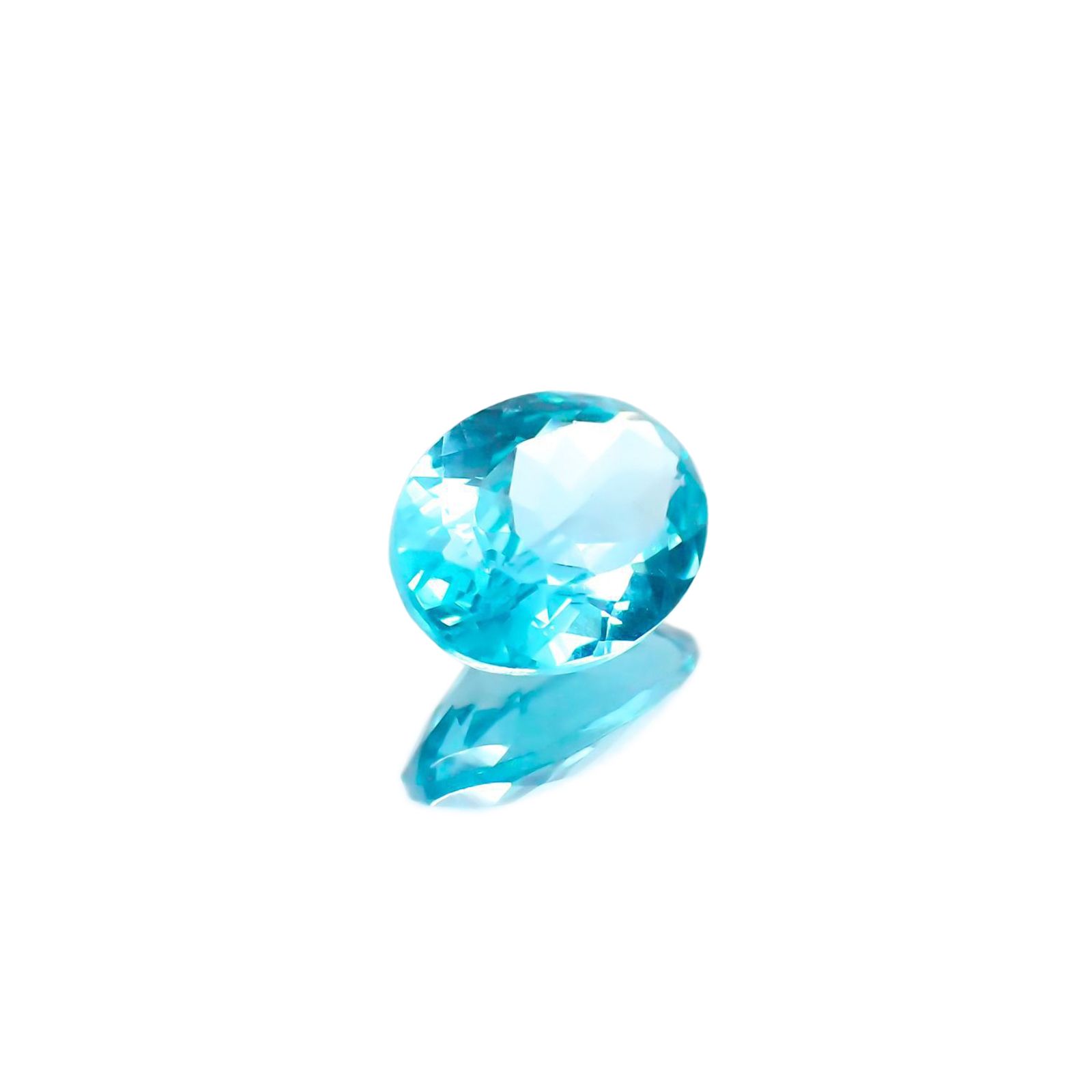 アパタイト(宝石名アパタイト)ブラジル産 識別済 1.21ct / 8.2x6.2mm前後 [251023193]