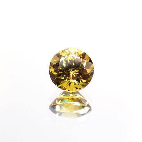 グロッシュラーアンドラダイトガーネット(宝石名グロッシュラー/アンドラダイト・ガーネット)ナミビア産 1.66ct 識別済[220114305]6.9x6.9mm前後