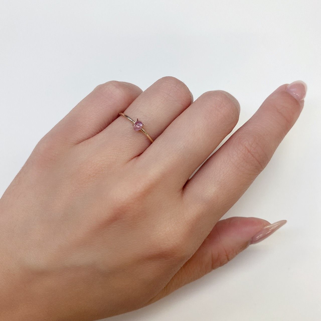 ペツォッタイト(ラズベリル)(宝石名ペツォッタイト) マダガスカル産 0.199ct ソ付(彩珠)[210611138]3.7×2.8mm前後