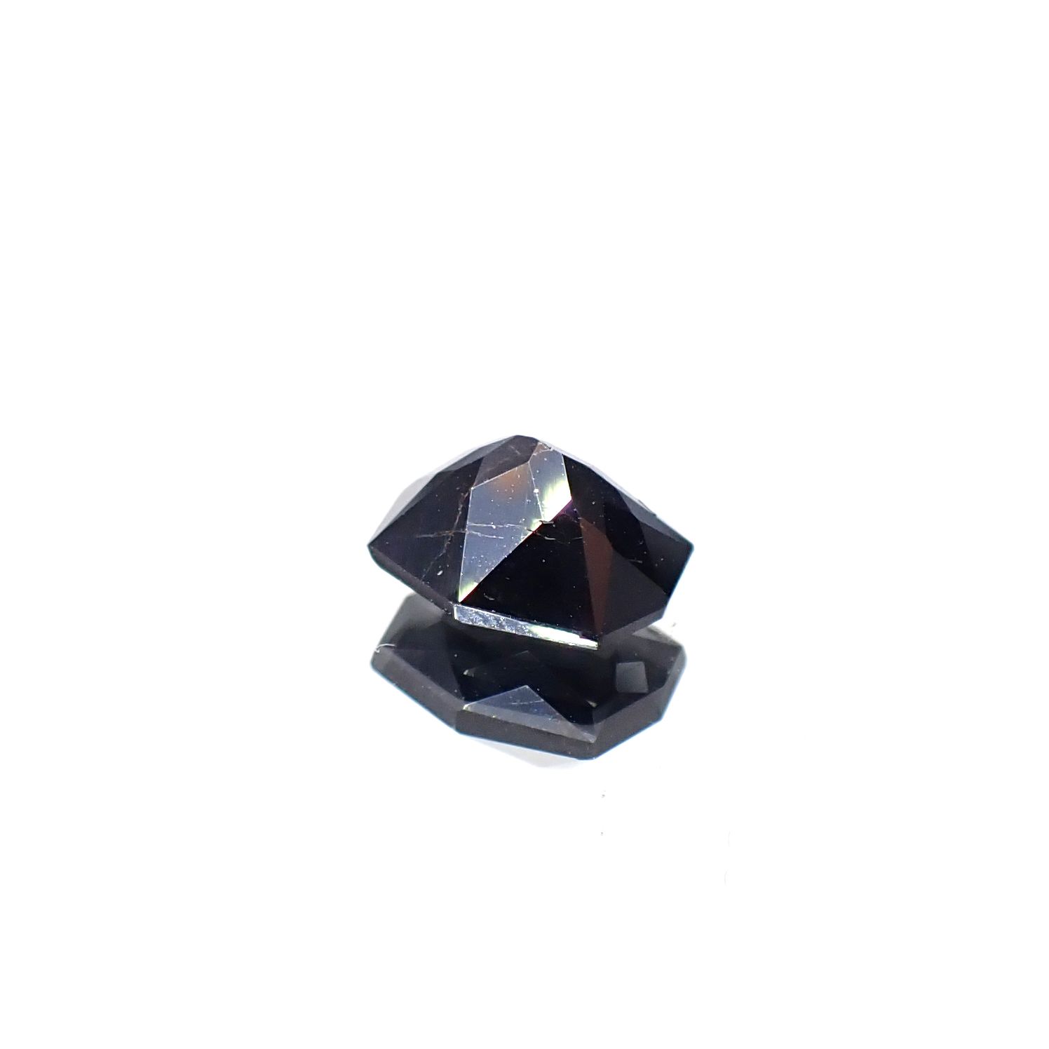 ◇カスタムカット◇ルチル単結晶 ブラジル産 1.80ct [250630608]7.8x6.3mm前後